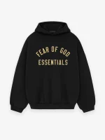 Fear Of God Essentials Fleece Black Hoodie