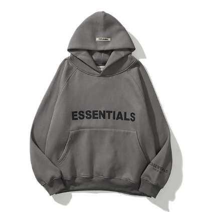 Essentials Dark Grey Oversized Hoodie