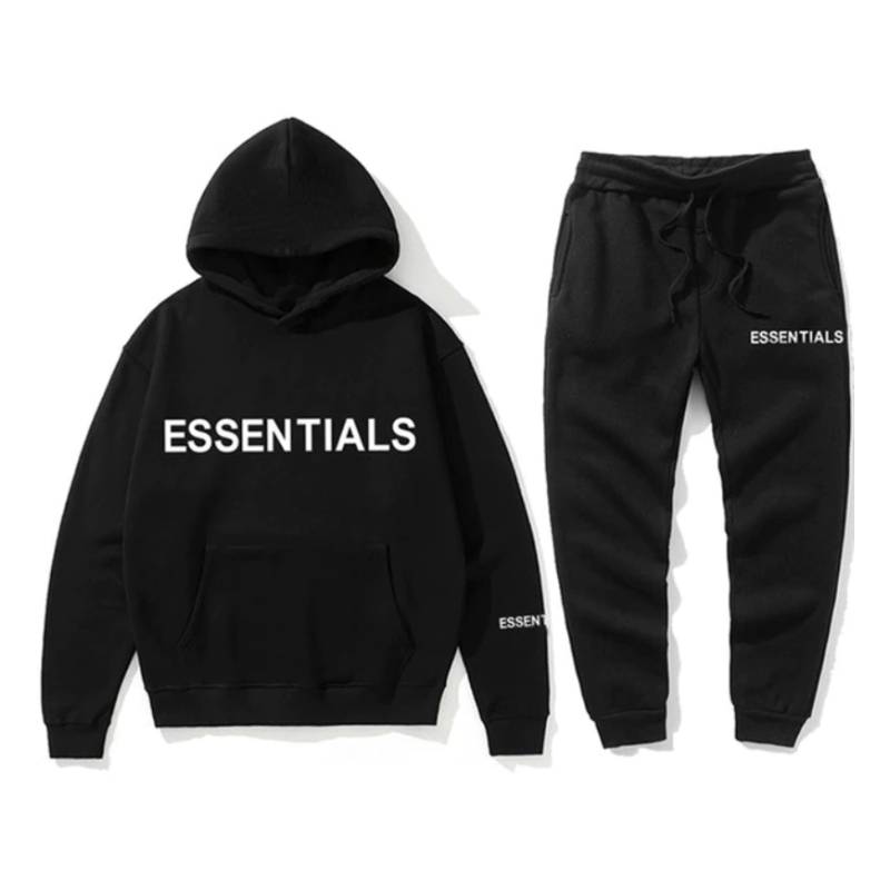 Essentials Fear Of God Tracksuit-Black Essentials Fear Of God Tracksuit-Black