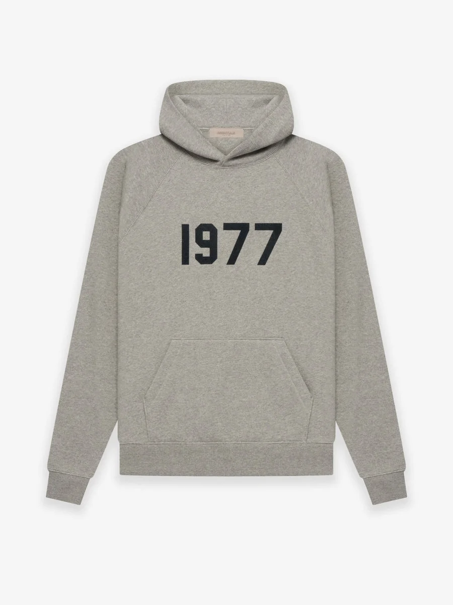 Dark Gray Essentials 1977 Hoodie Dark Gray Essentials 1977 Hoodie