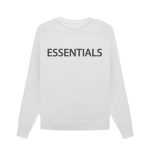 Essentials Overlapped Sweater White