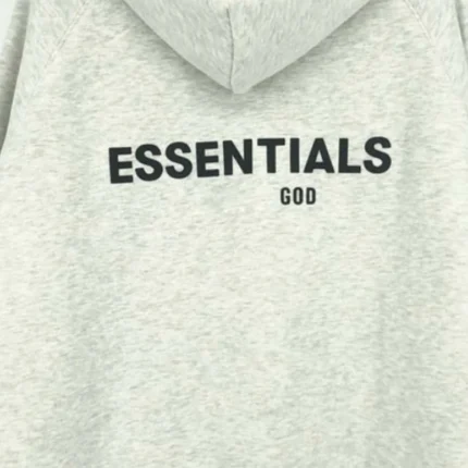 Light Gray Essentials Fleeces Thick Hoodie