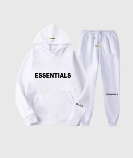 Fear Of God Essential Tracksuit Full White