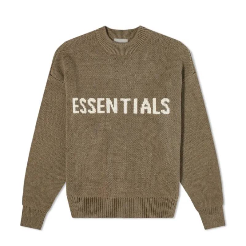 Essentials Fear of God Knitted Sweater Harvest Essentials Fear of God Knitted Sweater Harvest