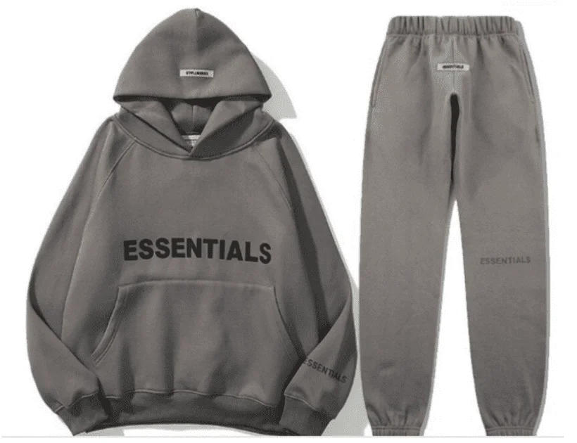 Gray Essential Hoodie Fear of God TrackSuit Gray Essential Hoodie Fear of God TrackSuit