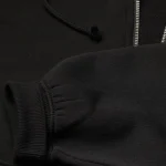 Black Essentials Half Zip Hoodie