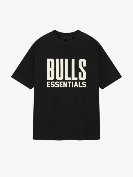 Tee Black Essentials Bulls Short Sleeve