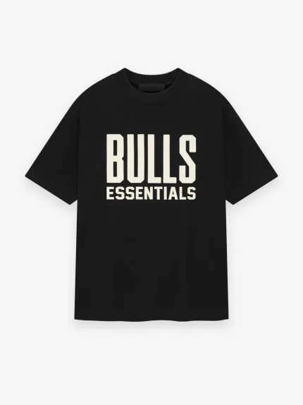 Tee Black Essentials Bulls