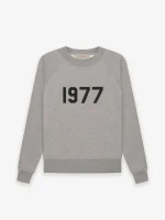 Dark Gray Essentials Crewneck 1977 Sweatshirt