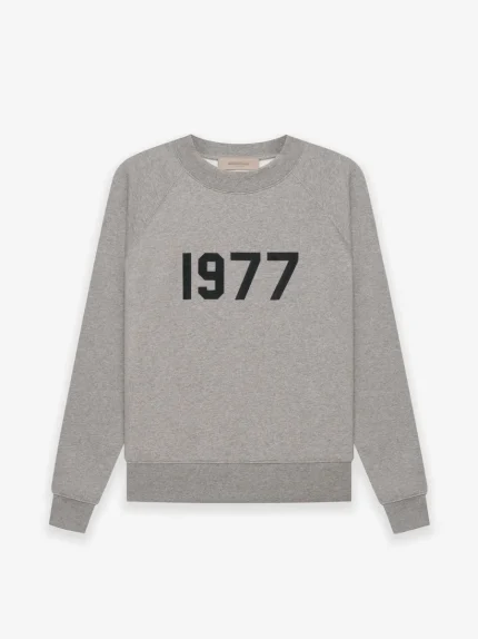 Dark Gray Essentials Crewneck 1977 Sweatshirt