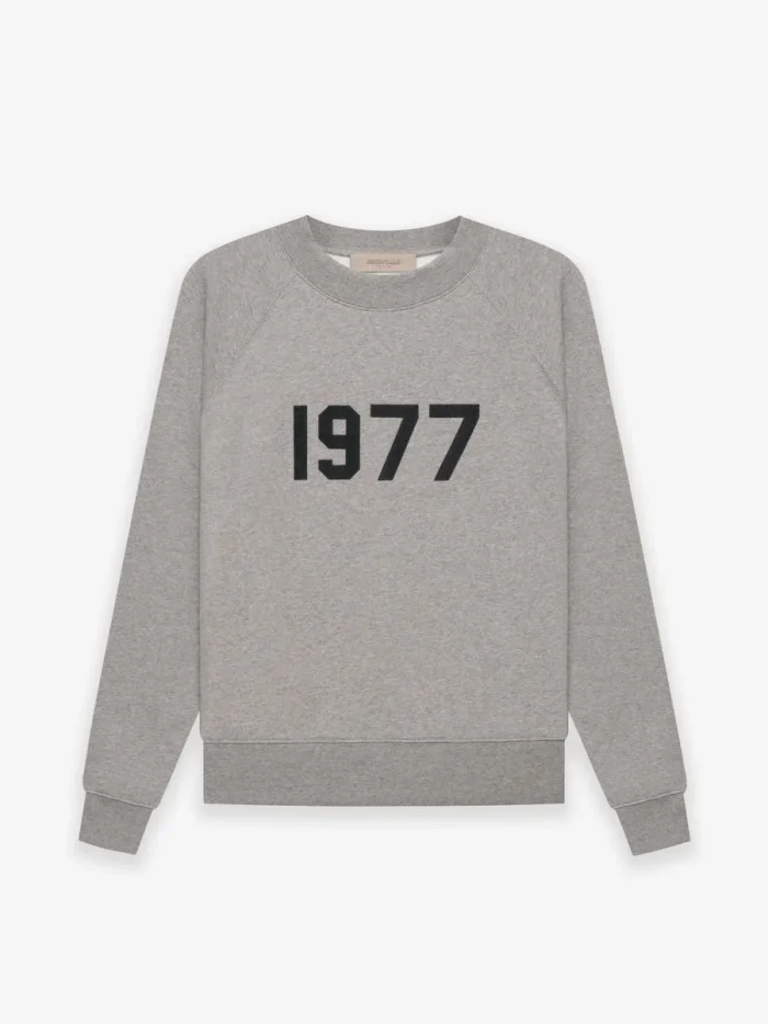 Dark Gray Essentials Crewneck 1977 Sweatshirt