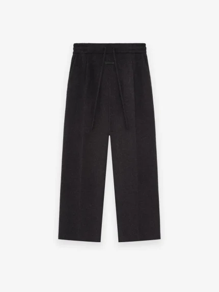 Wide Leg Pant Essentials Wool Cashmere Drawstring
