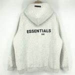 Gray Essentials Fleeces Thick Light Hoodie