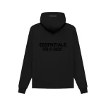 Black Essentials God Is Great Hoodie