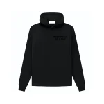 Fear of God Black Essentials Baseball Hoodie