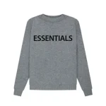 Overlapped Gray Essentials Sweater