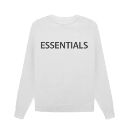 Overlapped Essentials Sweater White