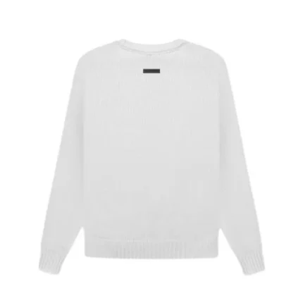 Overlapped Essentials Sweater White