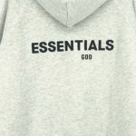 Gray Essentials Fleeces Thick Light Hoodie