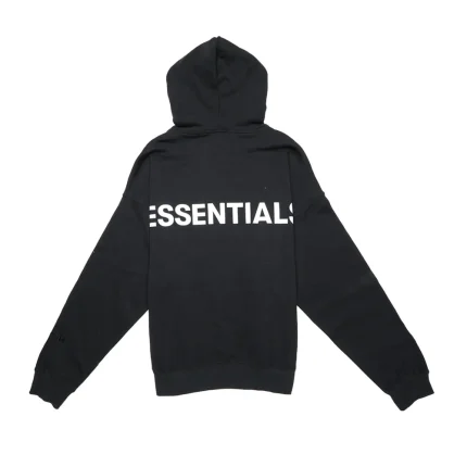 Essentials 3M Logo Pullover Hoodie Black