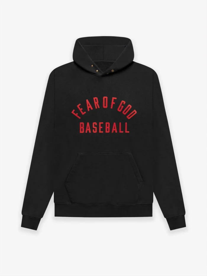 Fear of God Black Essentials Baseball Hoodie