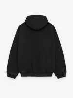 Black Essential Shrunken Hoodie