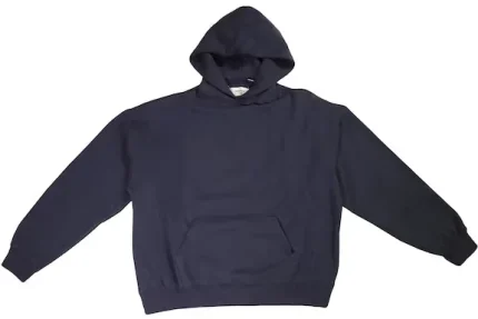 Navy Black Essentials Graphic Pullover Hoodie