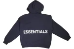 Navy Black Essentials Graphic Pullover Hoodie